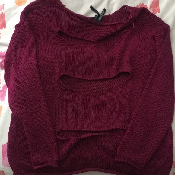 Knitted sweated with cuts in the back - Picture 3 of 4